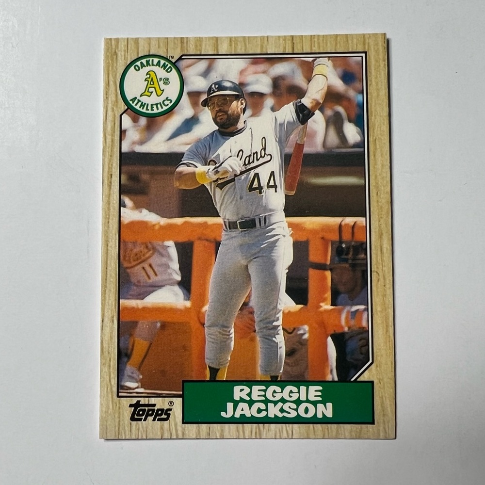 1987 Topps Traded- Reggie Jackson #52T